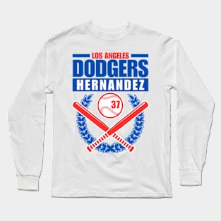 LA Dodgers Hernandez 37 Baseball Long Sleeve T-Shirt